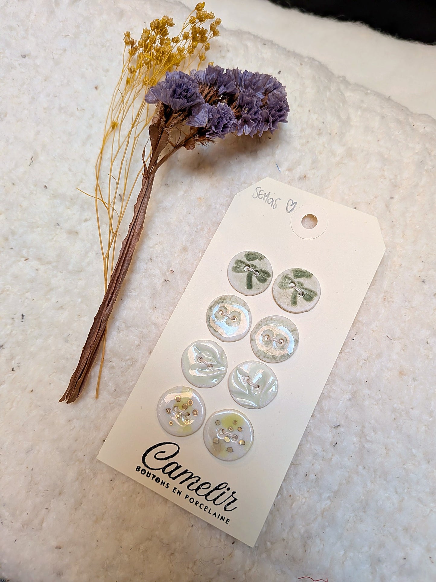 Boutons en porcelaine | Atelier Camelir