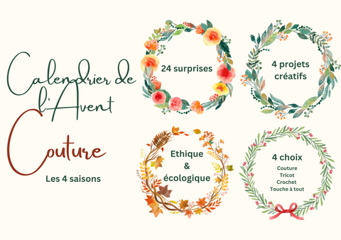 Calendrier de l'Avent - Couture, 'Les 4 saisons'