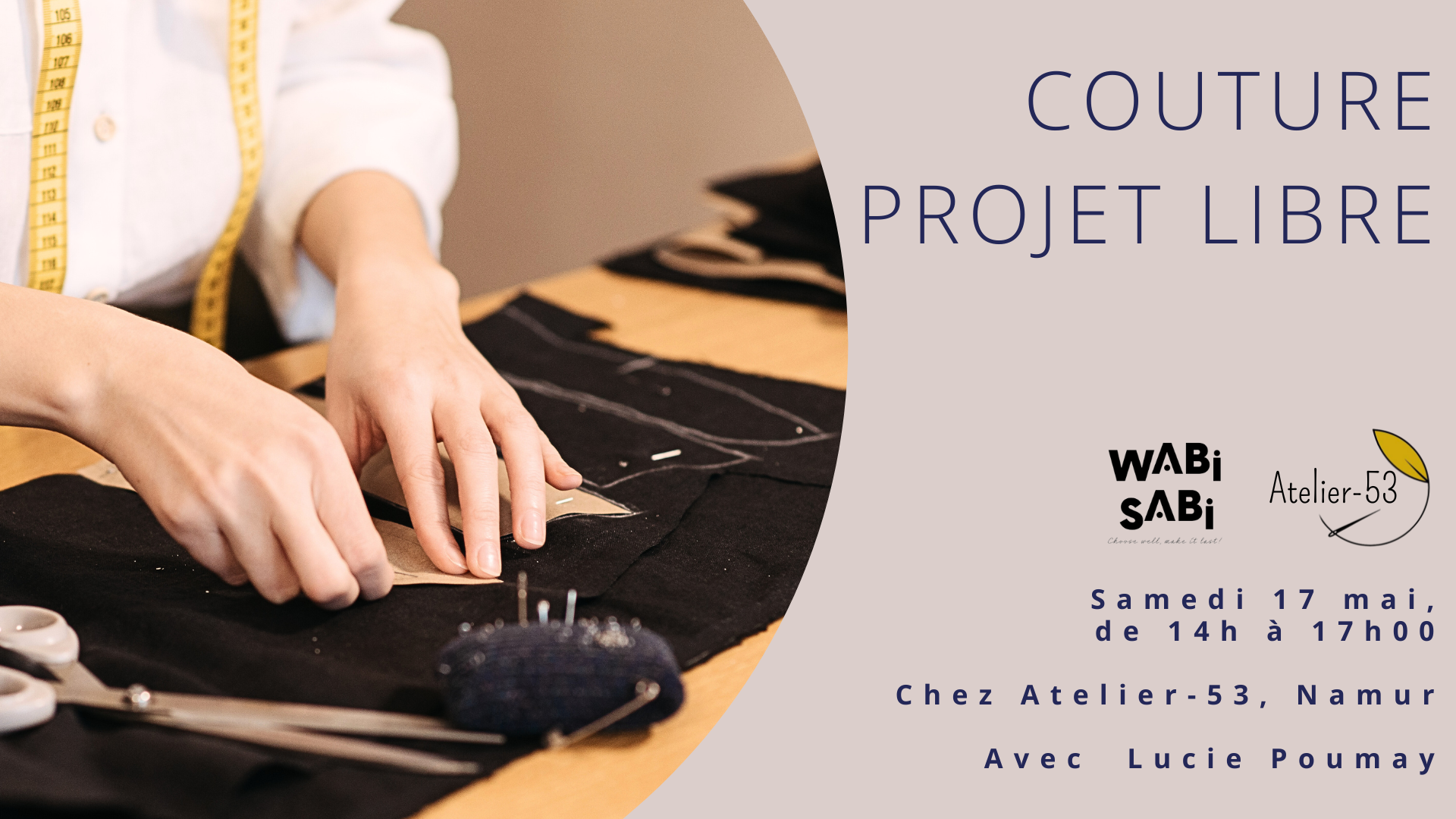 Samedi 17 mai | Couture, projet libre