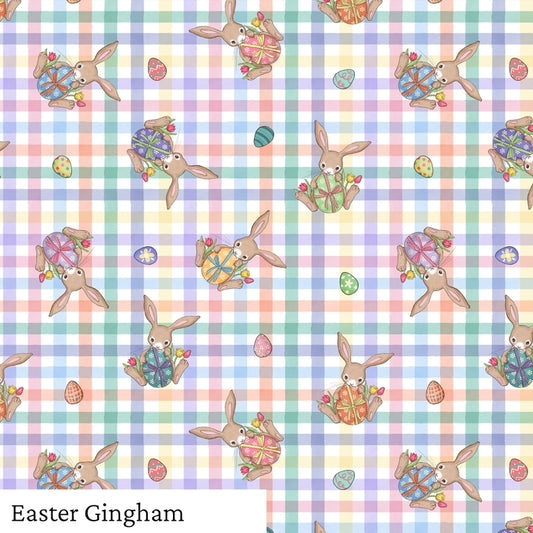 Popeline "Lapins de Pâques" | 10 cm