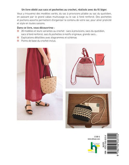 Couverture du livre 20 sacs & pochettes au crochet