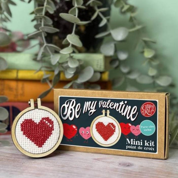 Mini kit point de croix Be my Valentine