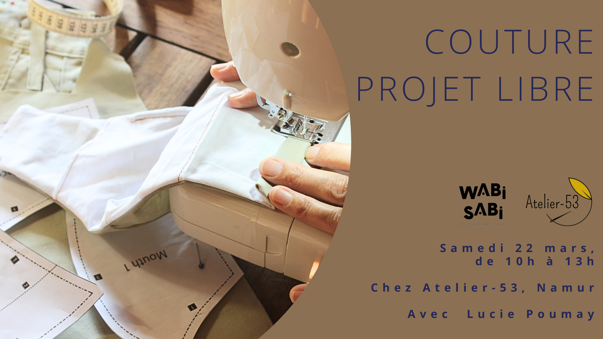 Samedi 22 mars | Couture, projet libre