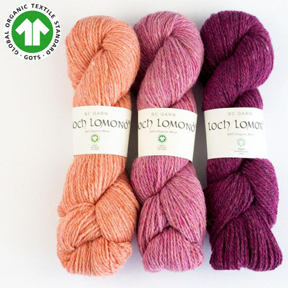 Pelote de laine Loch Lomond, laine biologique certifiée GOTS, Atelier-53