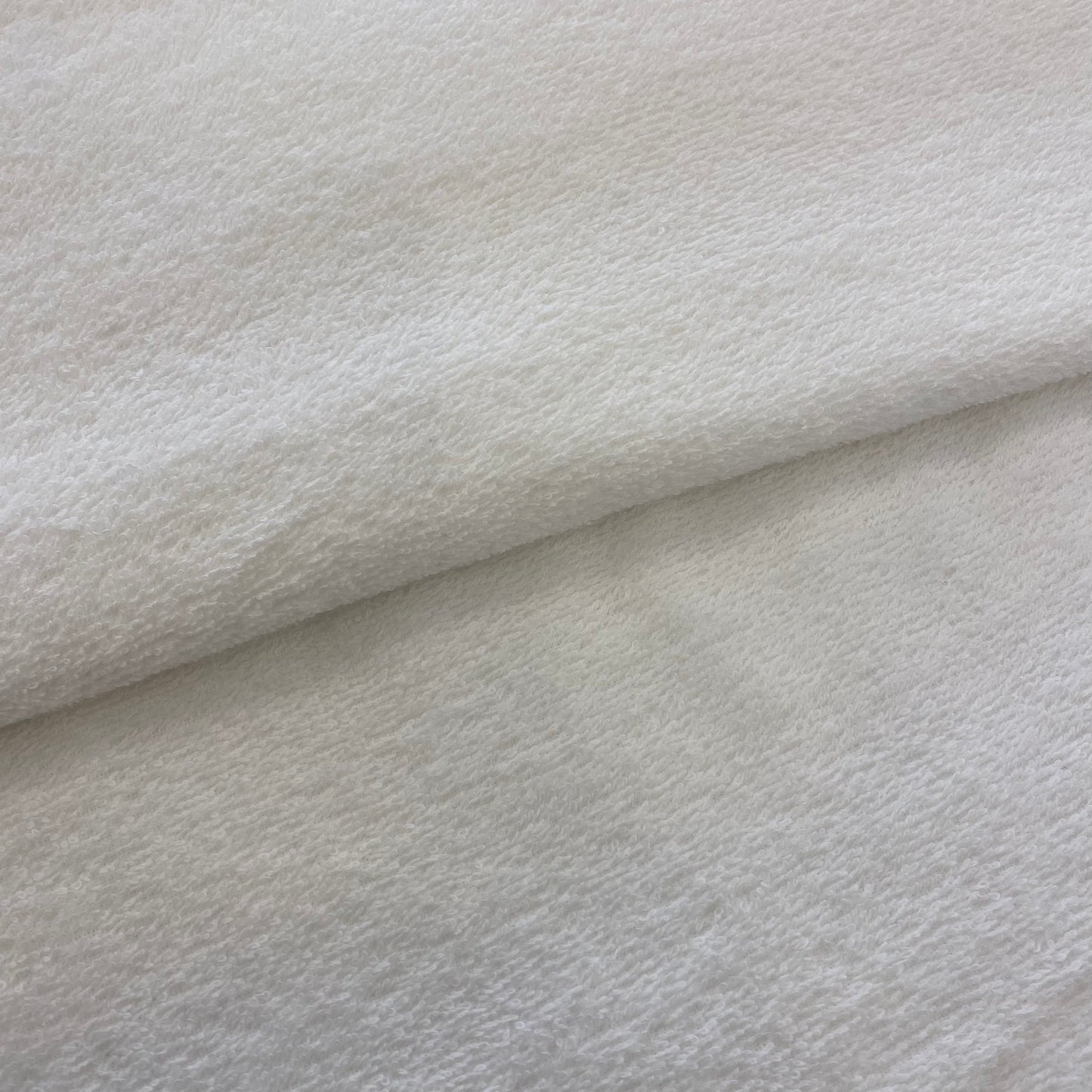 Tissu éponge en coton bio blanc, Atelier-53