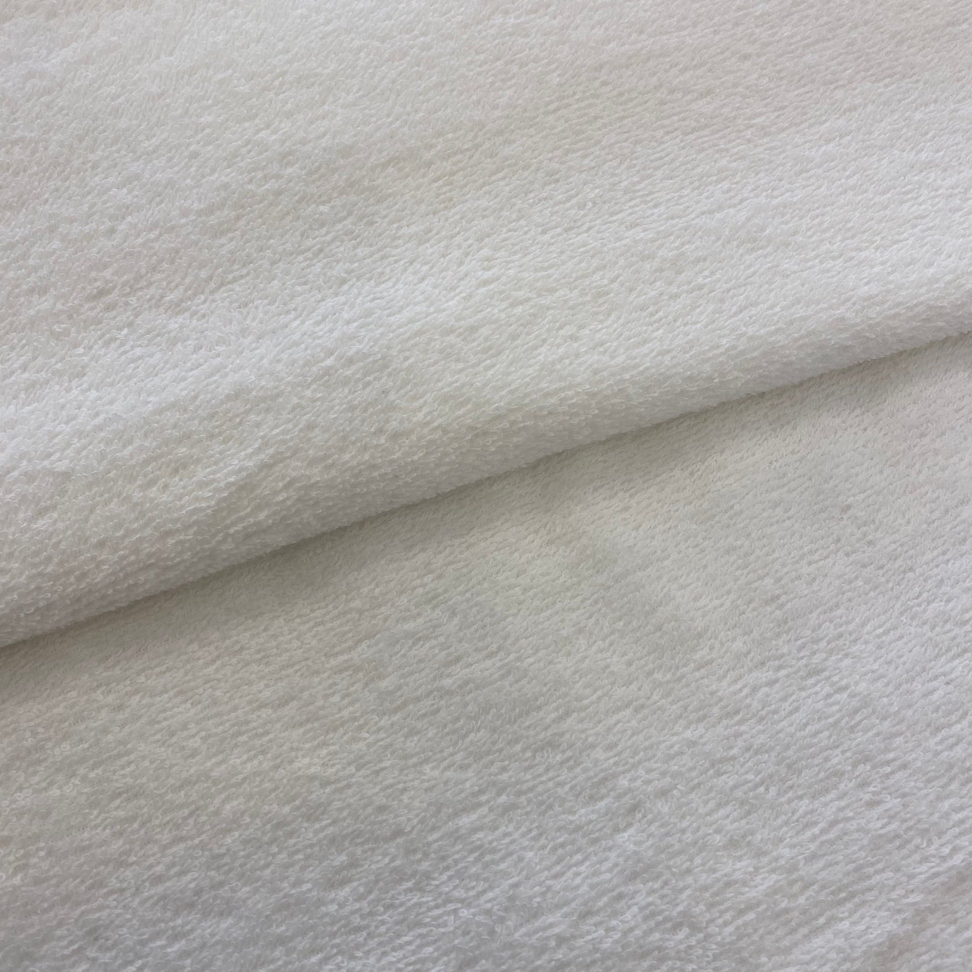 Tissu éponge en coton bio blanc, Atelier-53