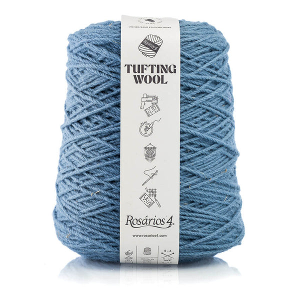 Tufting Wool, 'bleu/gris' | 50 gr