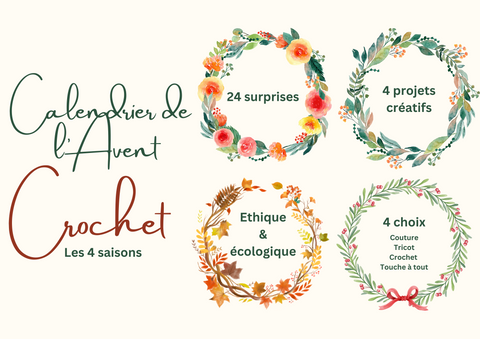 Calendrier de l'Avent - Crochet, 'Les 4 saisons'