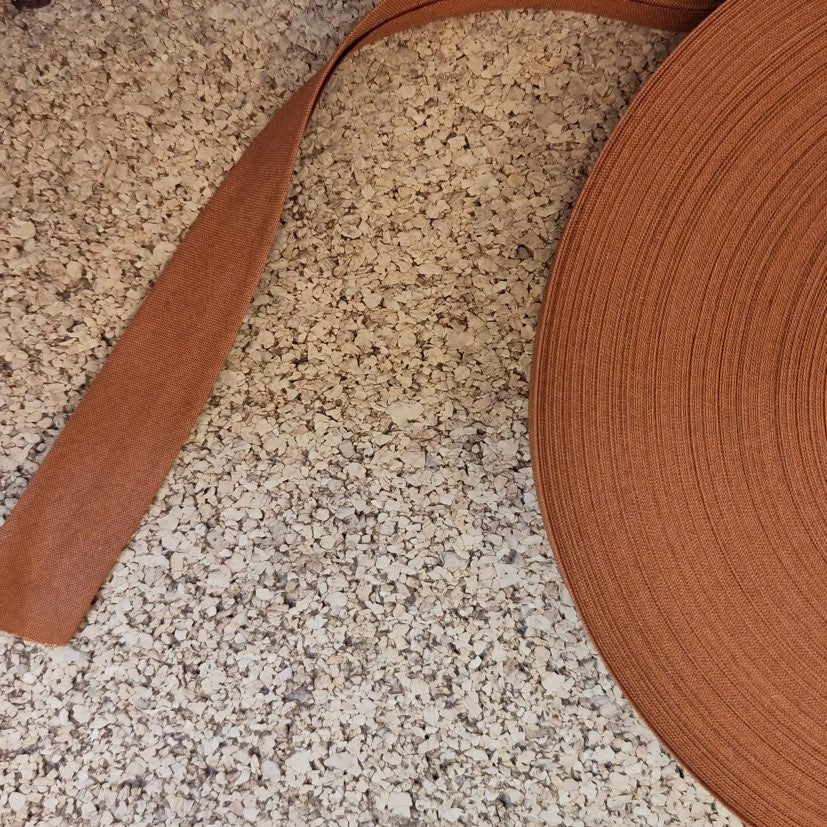 Biais uni caramel | 10 cm