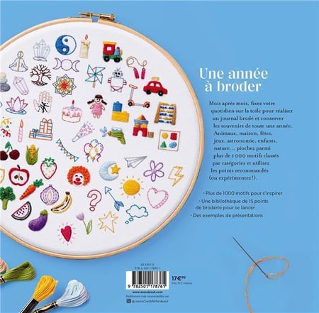 Une année à broder - Mon journal de borderie mois par mois