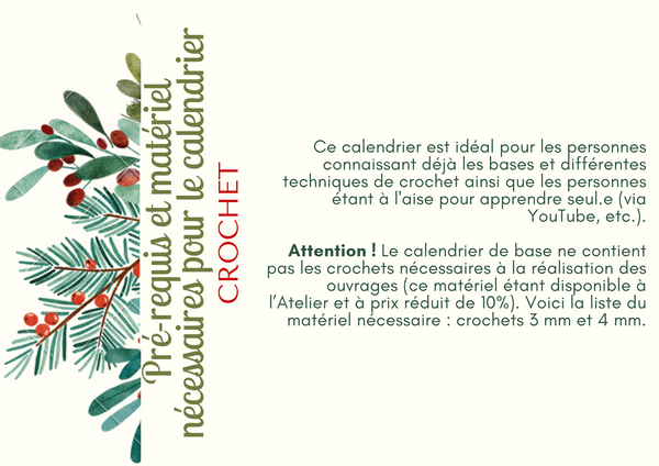 Calendrier de l'Avent - Crochet