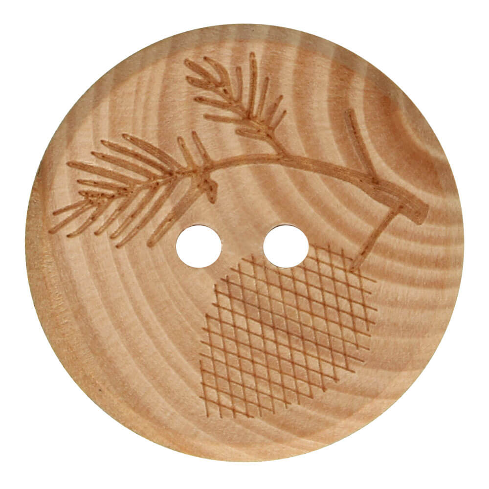 Boutons en bois 'Feuilles'