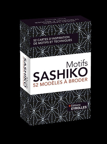 Coffret motifs sashiko - 22 modèles à broder