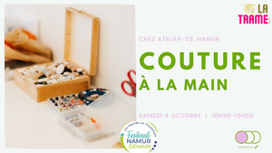 Samedi 4 octobre | Couture à la main