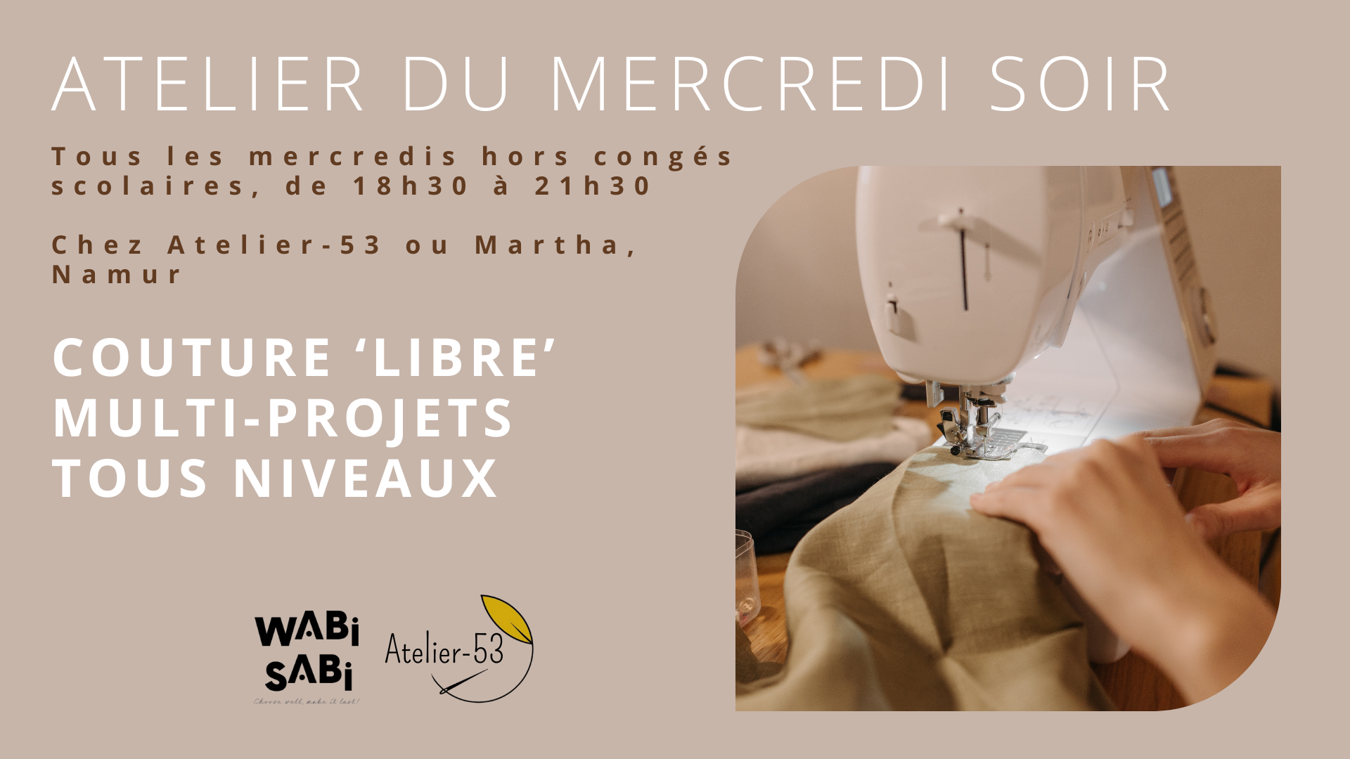 Mercredis soirs | Couture 'libre'