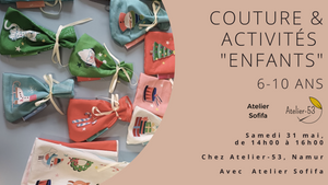 Samedi 31 mai | Couture & activités "enfants" (acompte)