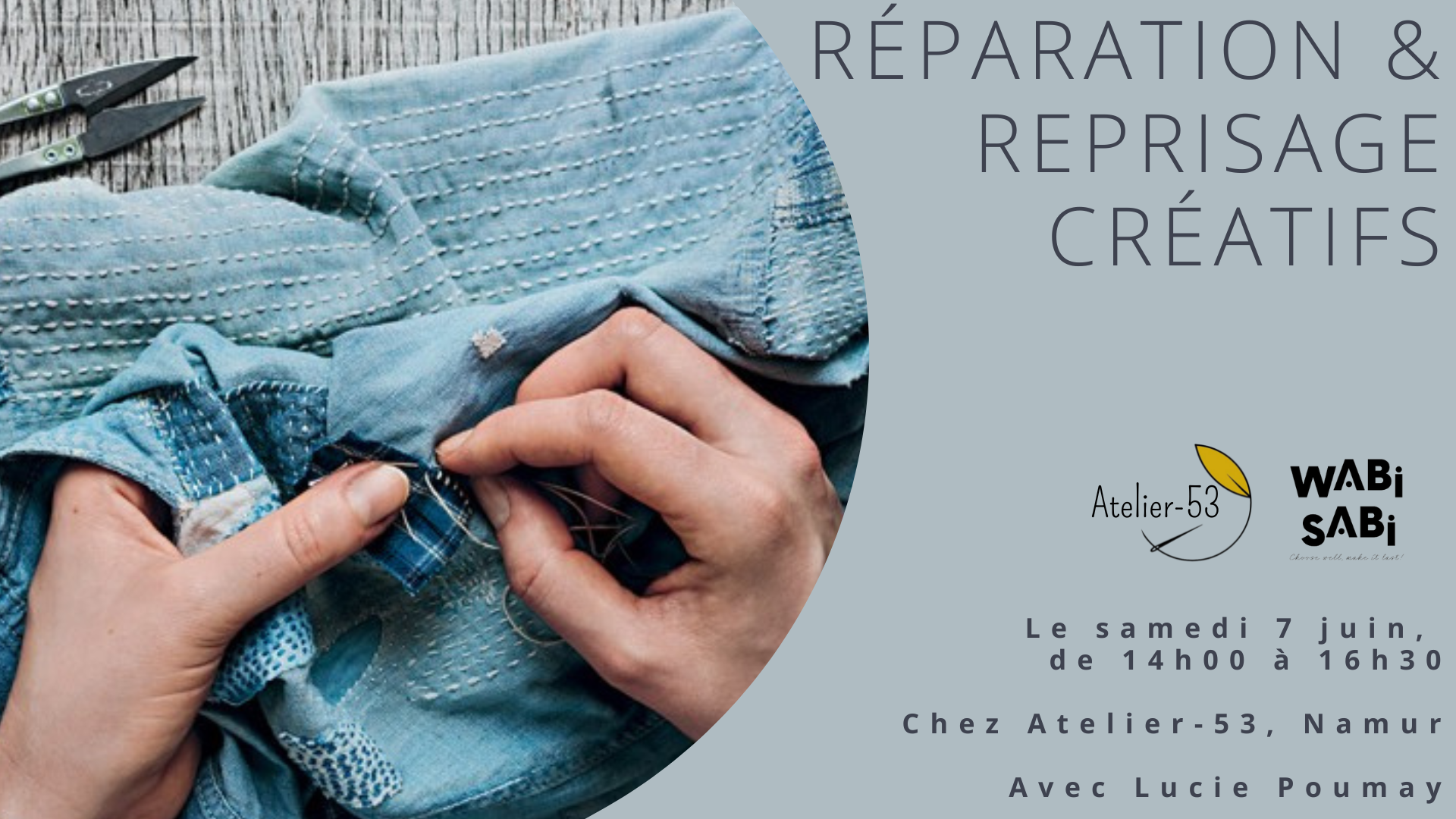 Samedi 7 juin | Réparation & reprisage créatifs