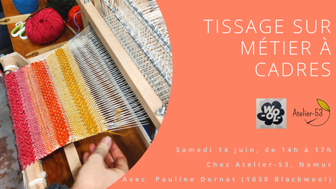 Samedi 14 juin | Tissage sur métier à cadres (acompte)