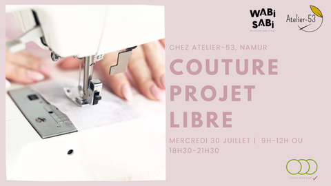 Mercredi 30 juillet (matin ou soir) | Couture, projet libre