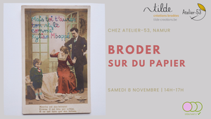 Samedi 8 novembre | Broder sur du papier (acompte)