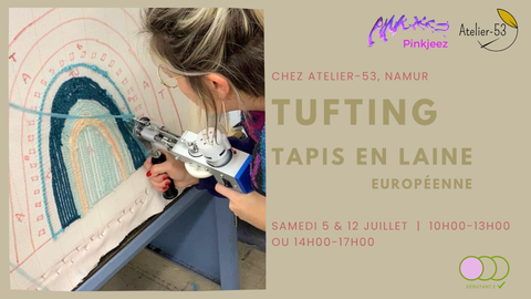 Samedis 5 et 12 juillet | Tufting, tapis en laine (acompte)