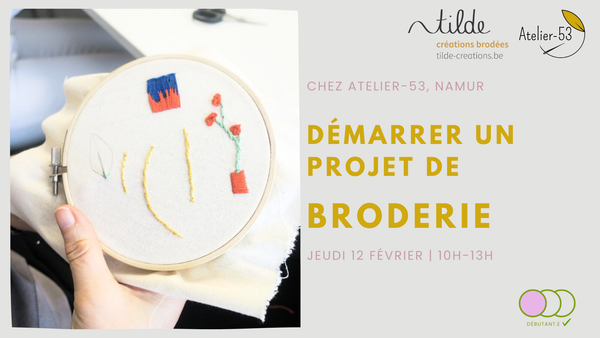 Jeudi 12 février | Débuter en broderie (acompte)
