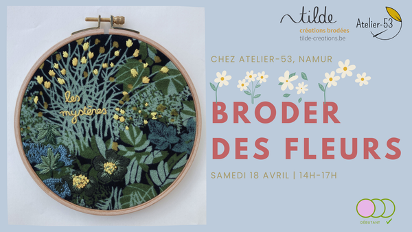 Samedi 18 avril | Broder des fleurs (acompte)