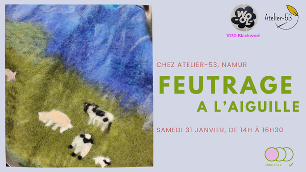 Samedi 31 janvier | Feutrage à l'aiguille (acompte)