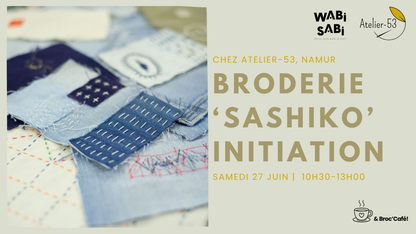 Samedi 27 juin | Broderie "Sashiko" : initiation