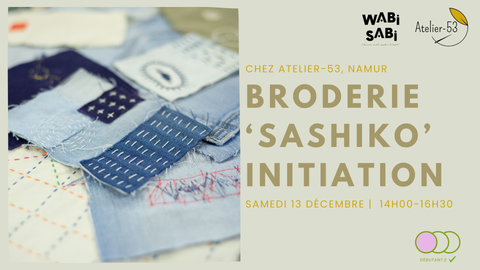 Samedi 13 décembre | Broderie "Sashiko" : initiation