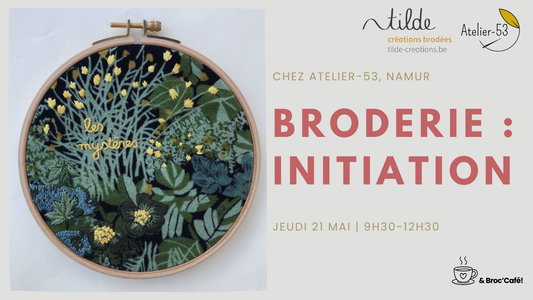 Jeudi 21 mai | Initiation à la broderie (acompte)