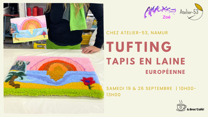 Samedis 19 & 26 septembre | Tufting, tapis en laine (acompte)