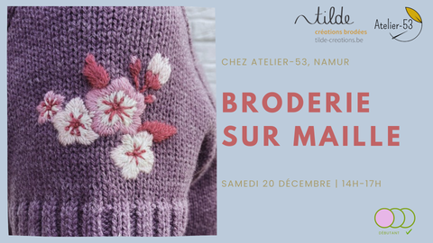 Samedi 20 décembre | Broderie sur maille (acompte)