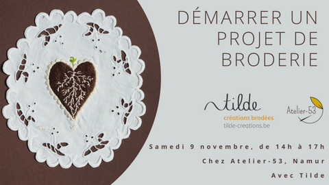 Samedi 9 novembre | Démarrer un projet de broderie