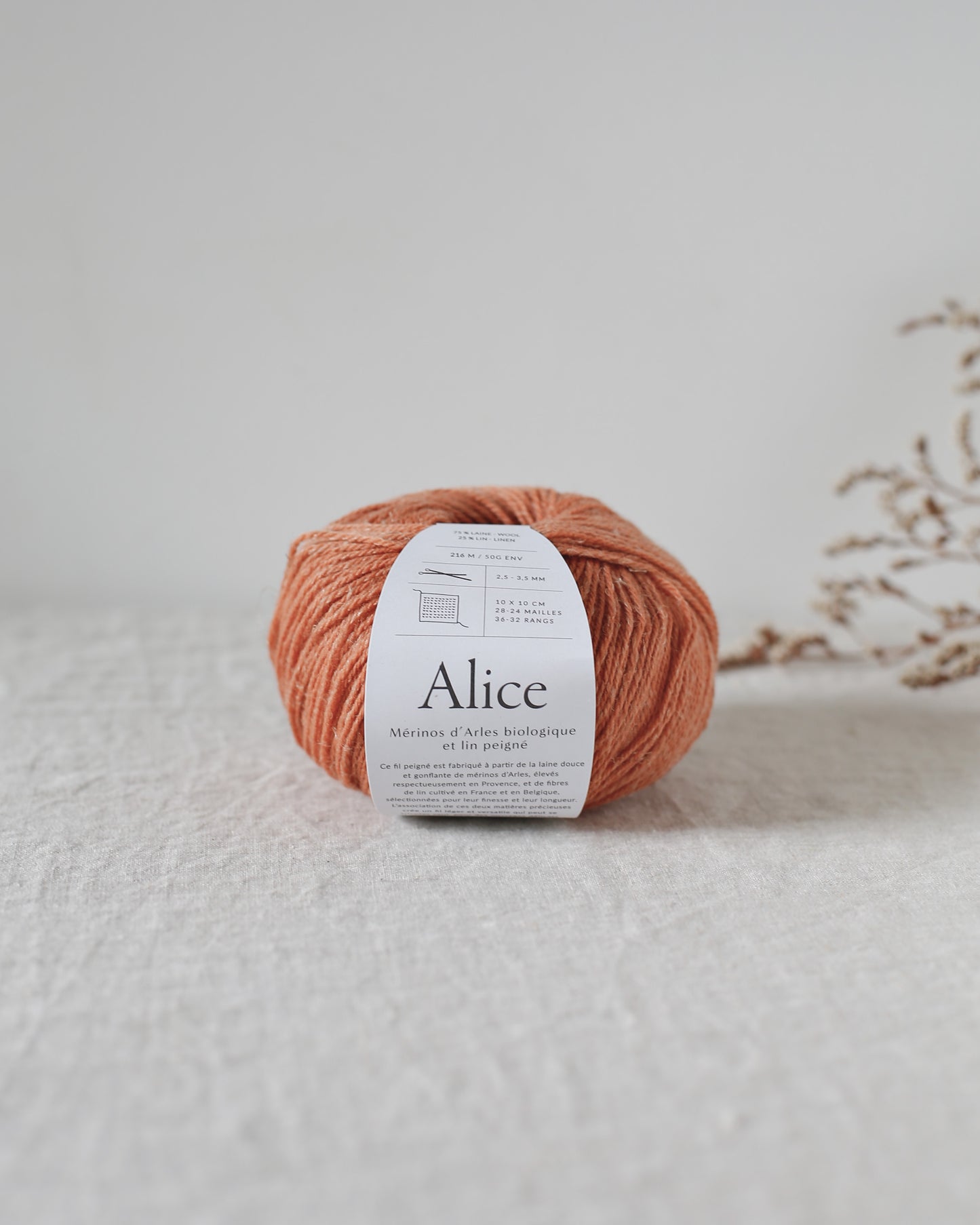 "Alice" - Mérinos d'Arles bio & lin | 50 gr