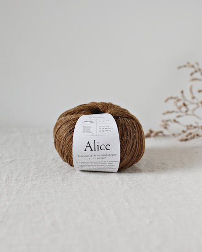 "Alice" - Mérinos d'Arles bio & lin | 50 gr