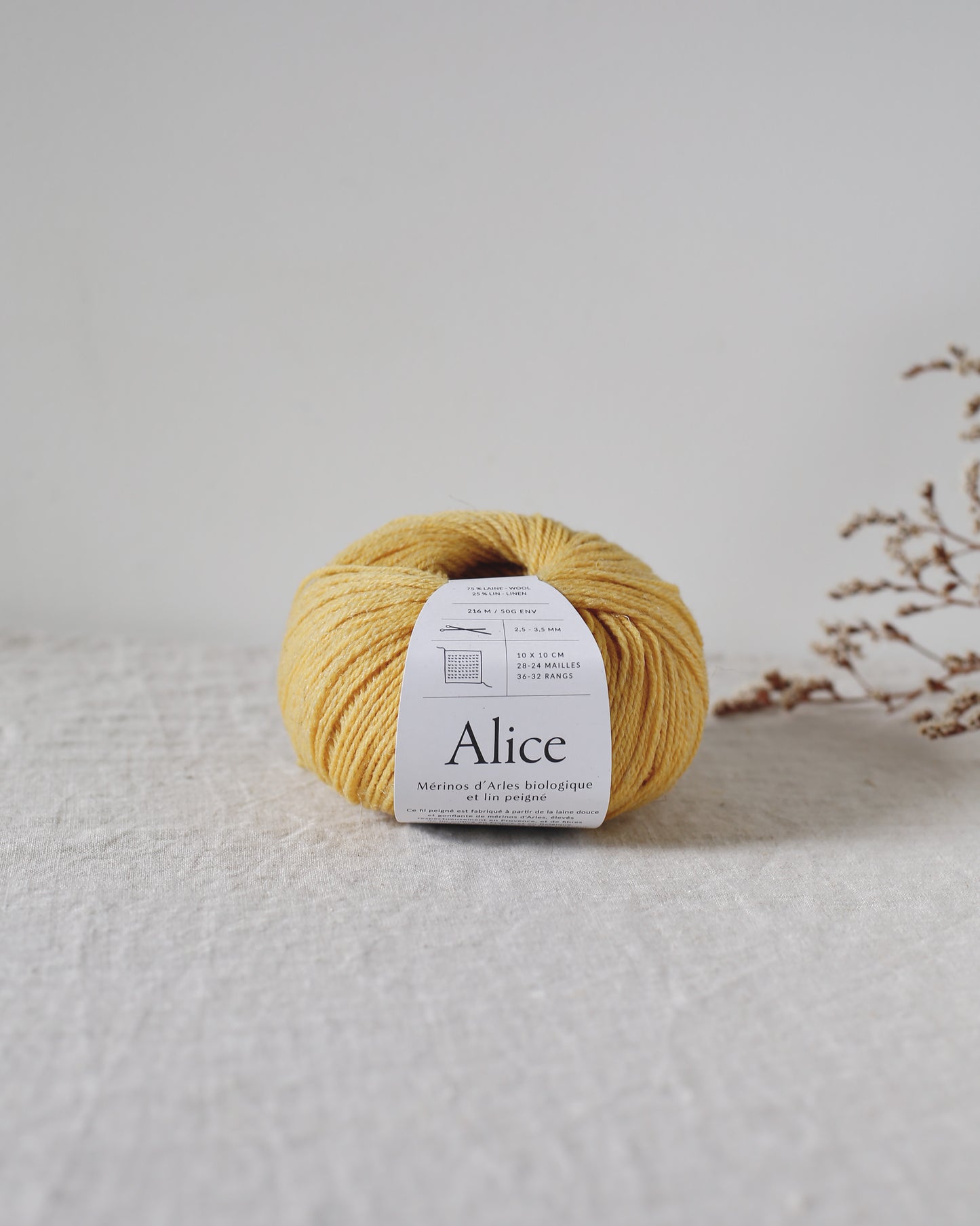 "Alice" - Mérinos d'Arles bio & lin | 50 gr