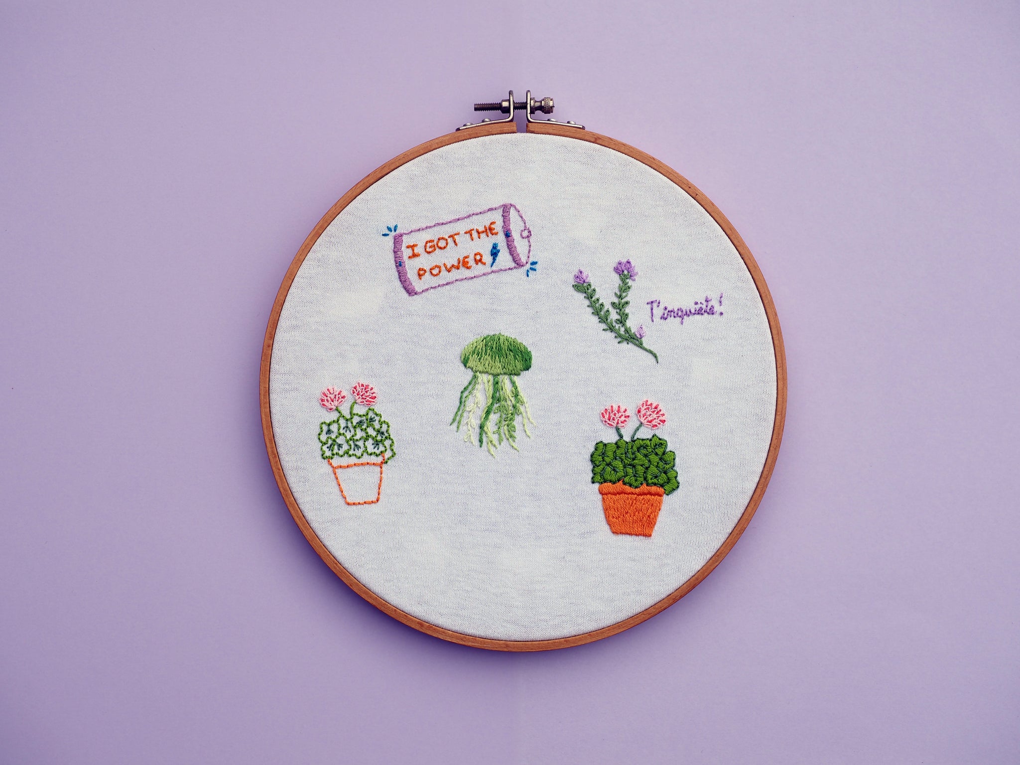 Kit de broderie (débutant+) - T-shirt brodé