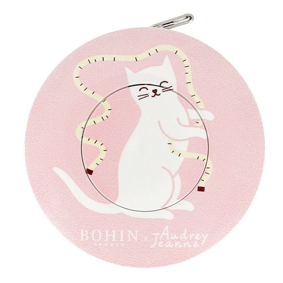 Mètre enrouleur Chat rose