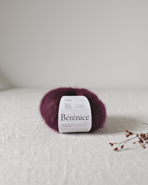 "Bérénice" - Mohair éthique, mérinos d'Arles bio & soie | 25 gr