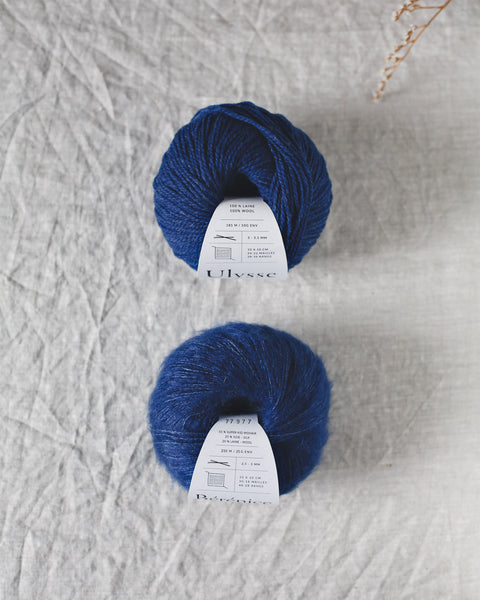 Mohair, soie & mérinos, "delphinium" - Bérénice | 25 gr (Copy)