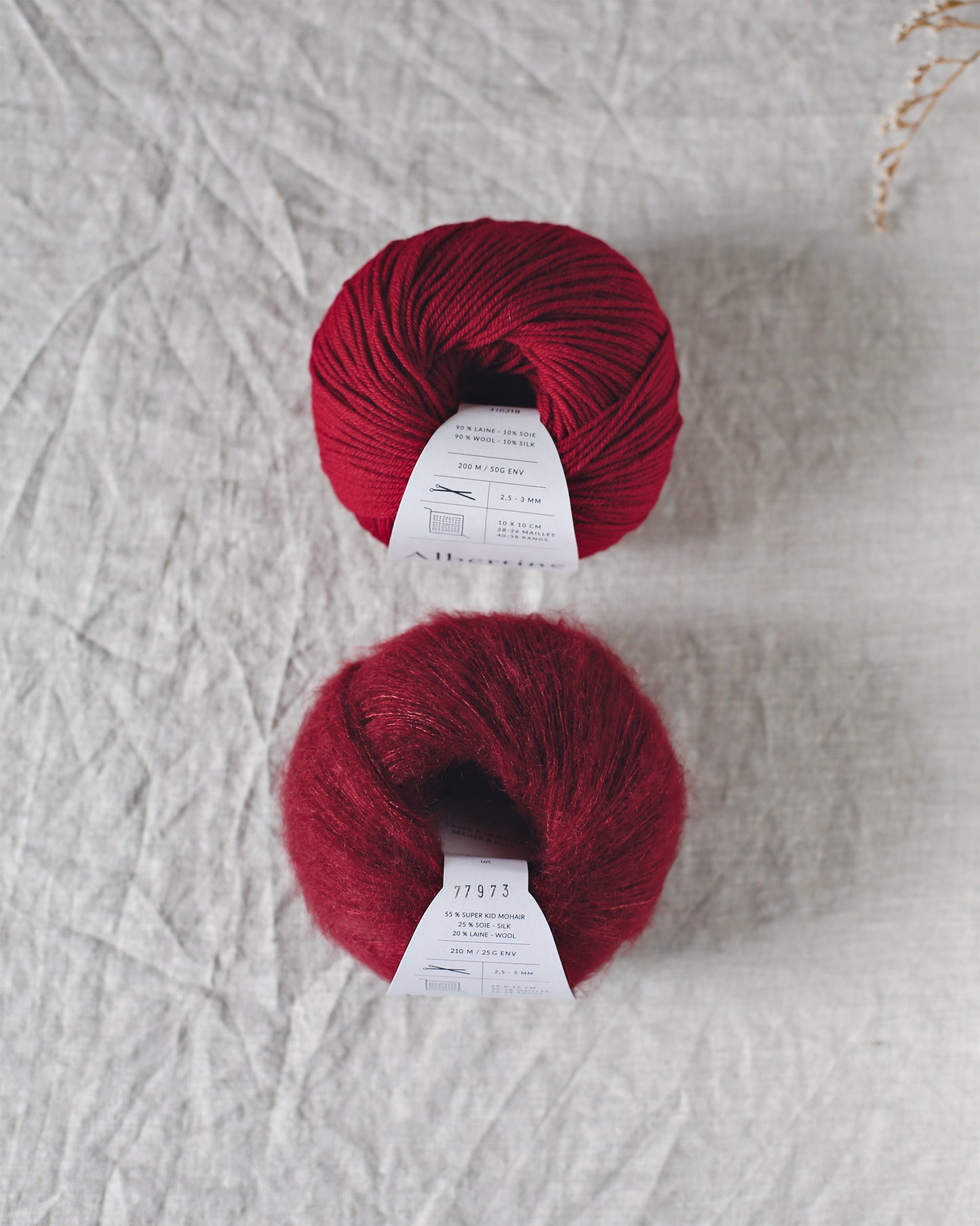 "Bérénice" - Mohair éthique, mérinos d'Arles bio & soie | 25 gr