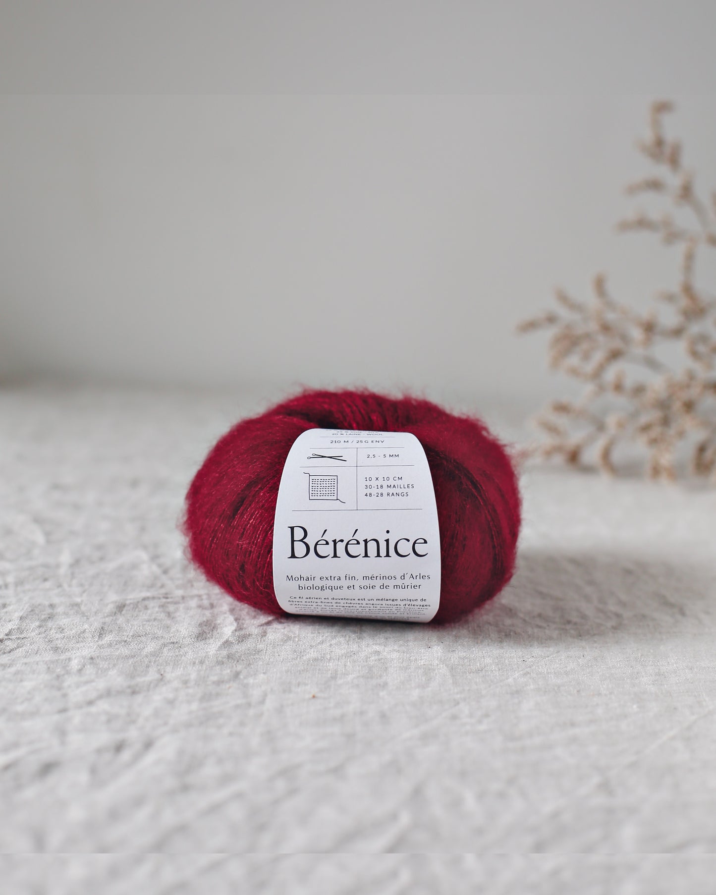 "Bérénice" - Mohair éthique, mérinos d'Arles bio & soie | 25 gr
