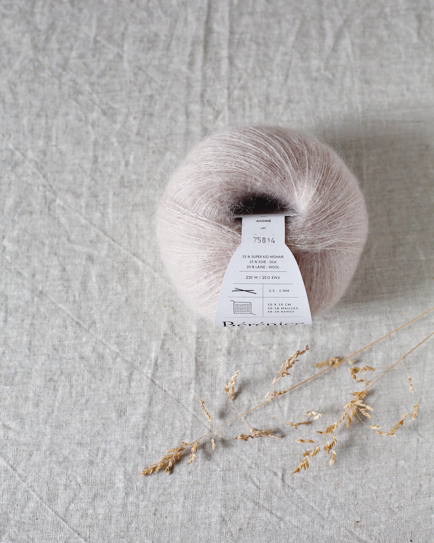 "Bérénice" - Mohair éthique, mérinos d'Arles bio & soie | 25 gr