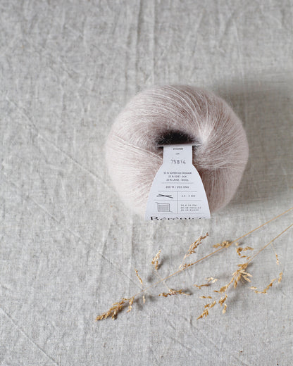 "Bérénice" - Mohair éthique, mérinos d'Arles bio & soie | 25 gr
