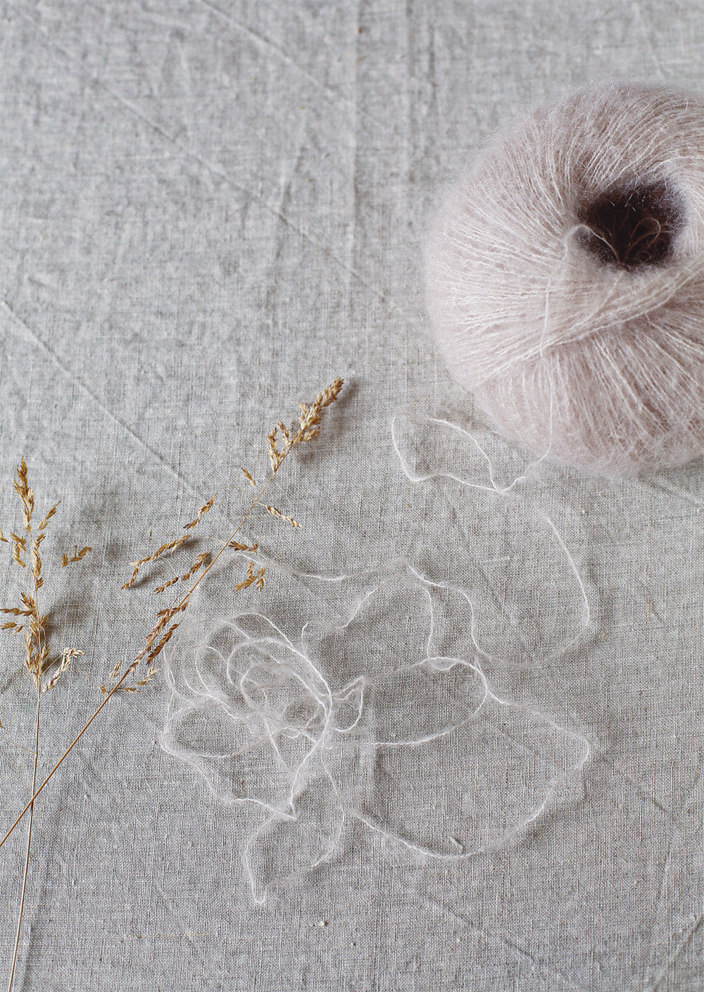 "Bérénice" - Mohair éthique, mérinos d'Arles bio & soie | 25 gr