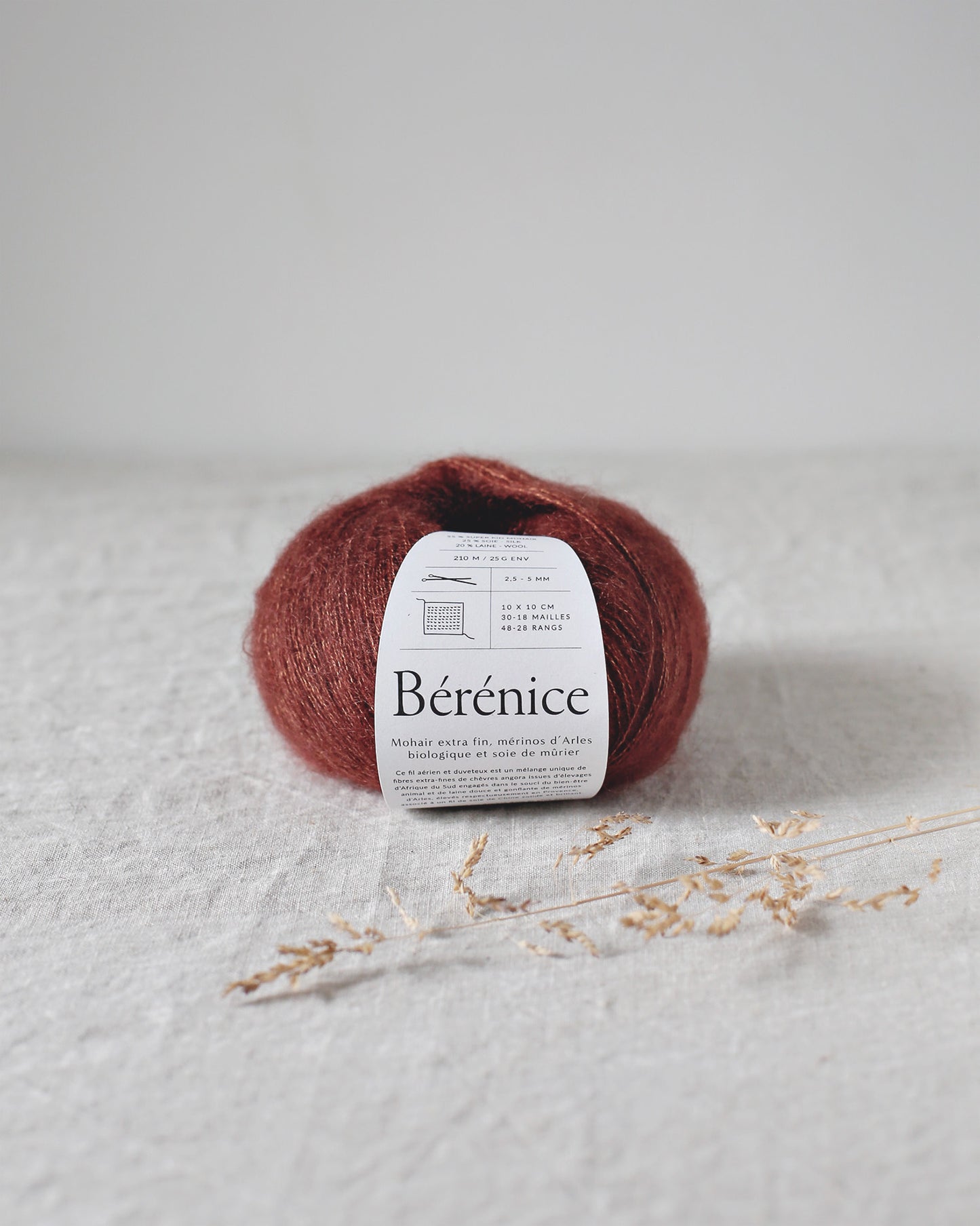 "Bérénice" - Mohair éthique, mérinos d'Arles bio & soie | 25 gr