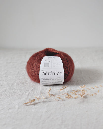 "Bérénice" - Mohair éthique, mérinos d'Arles bio & soie | 25 gr