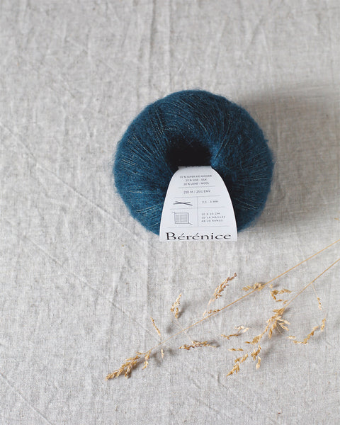"Bérénice" - Mohair éthique, mérinos d'Arles bio & soie | 25 gr