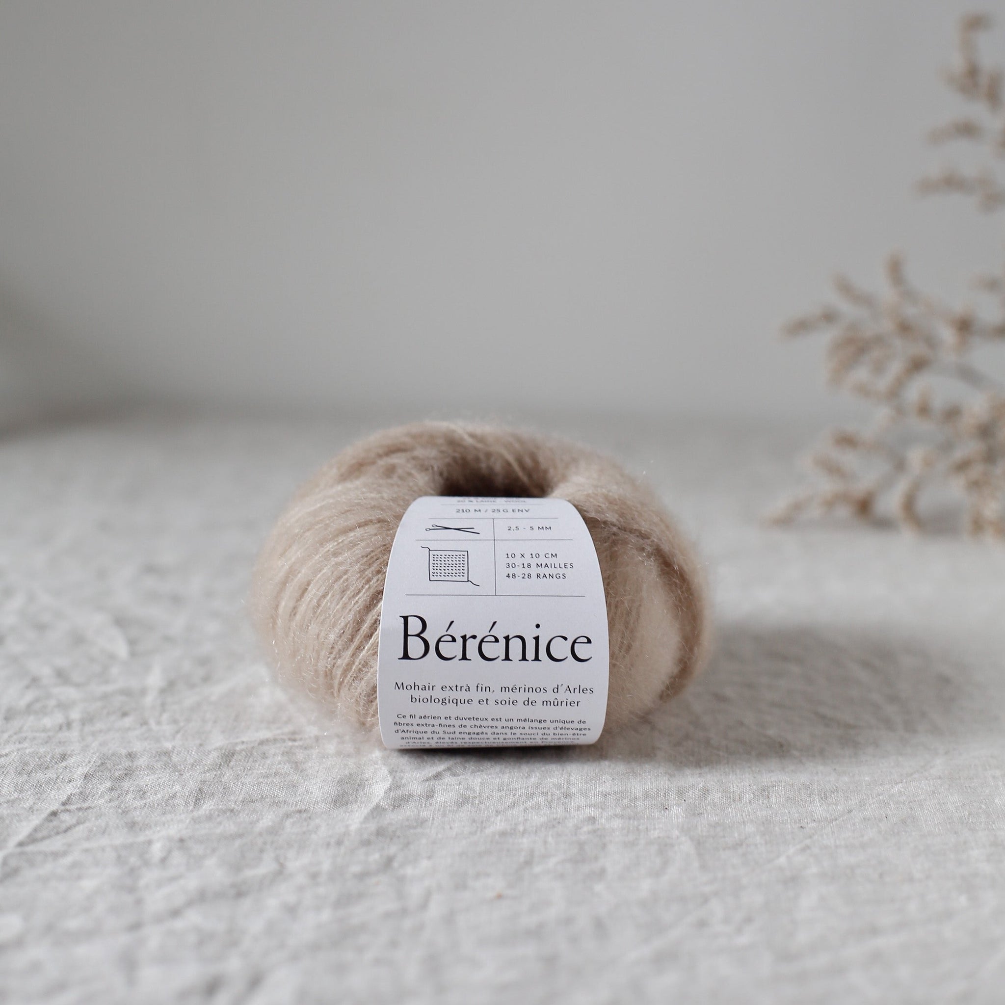 Mohair, soie & mérinos, "biche" - Bérénice | 25 gr